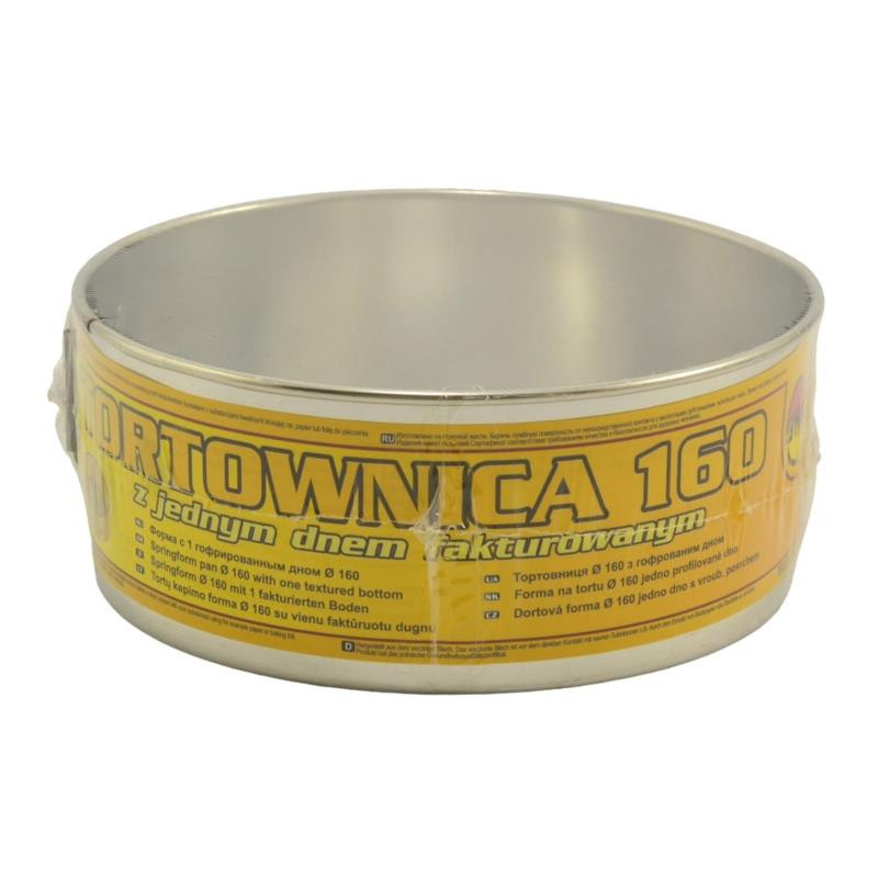 Tortownica 160mm dno fakturowane